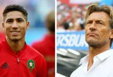 المدرب الفرنسي هيرفي رينارد يدعم المغربي أشرف حكيمي للفوز بالكرة الذهبية